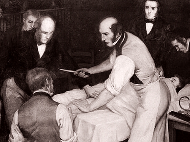 Entertaining and painful from the history of surgery