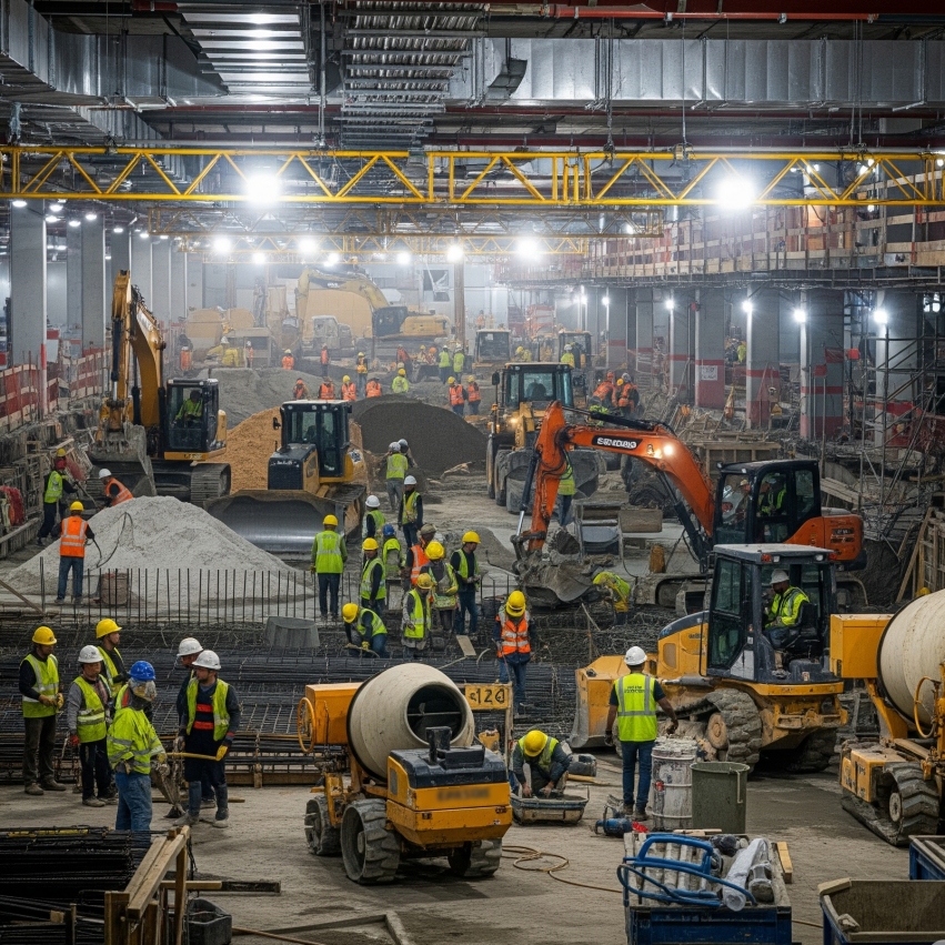 Baustelle in unserer Tiefgarage ab Oktober